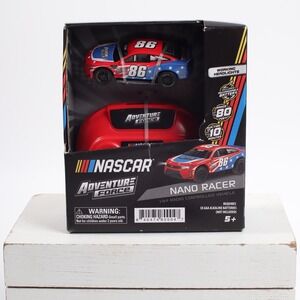 Adventure Force NASCAR Nano Racer RC Car #86 Red White Blue w/ Headlights